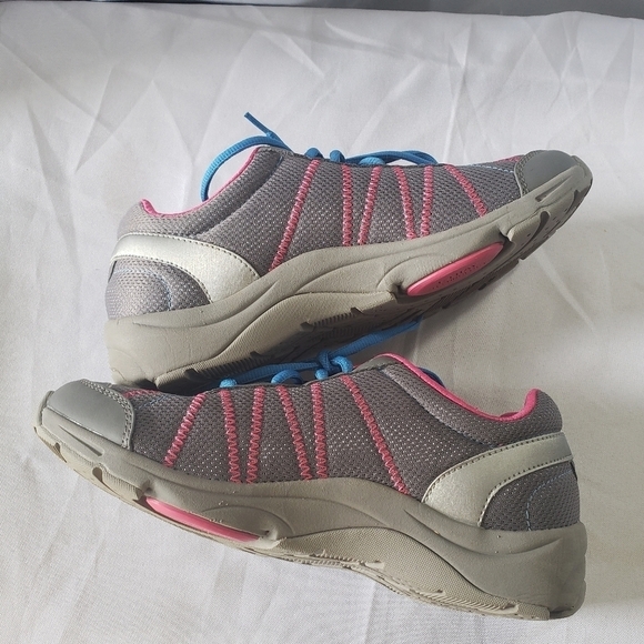 Vionic Alliance Sneakers Orthotic Comfort Womens Size 7 Wide Gray Pink Blue - Picture 5 of 11